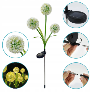 Zabudovateľná solárna lampa Forever Light, biela, 79 cm, 1 ks.